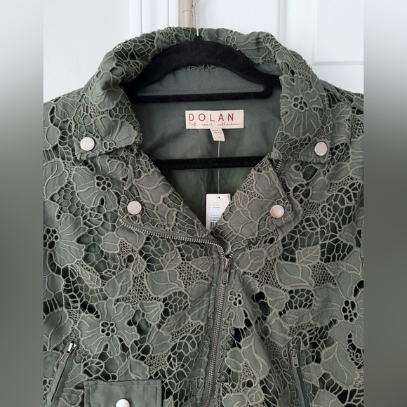 Anthropologie Dolan Lace Moto Jacket, Size M - Picture 6 of 13